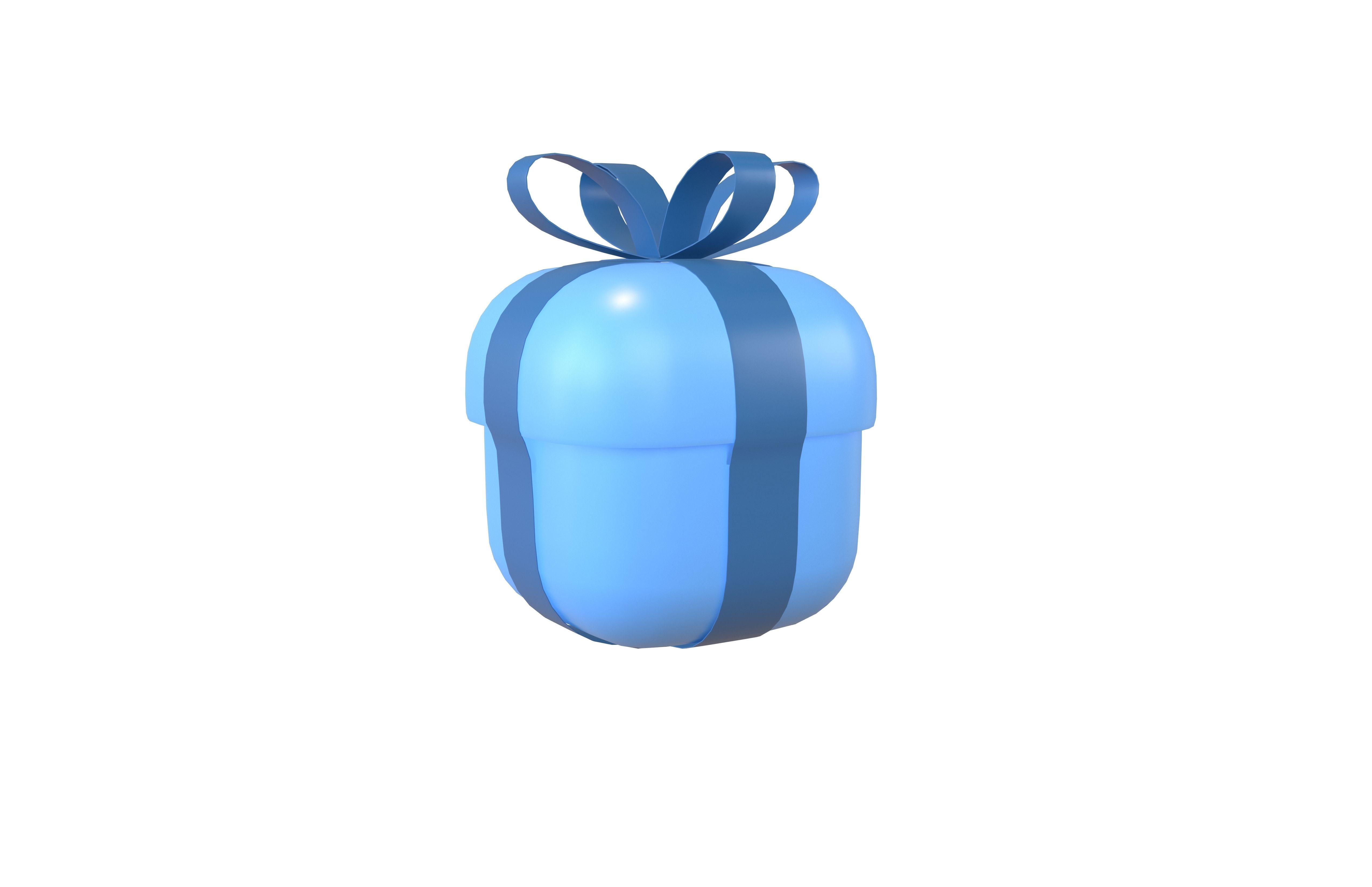 Giftbox v1 004 Low-poly 3D model_1