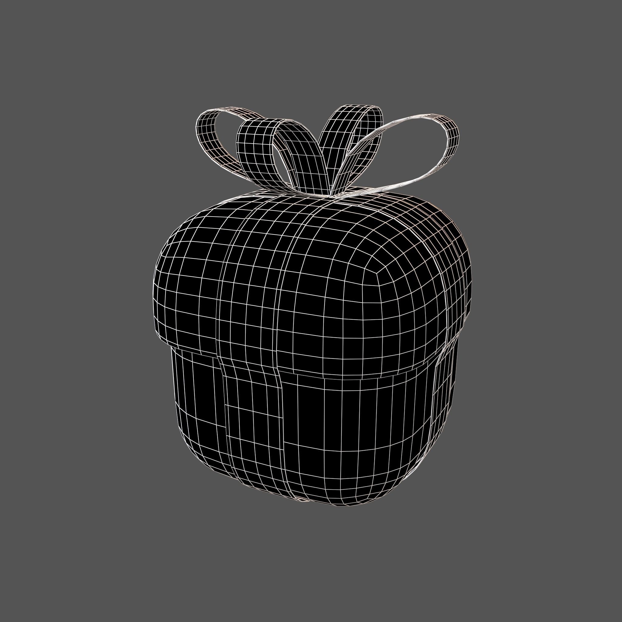 Giftbox v1 004 Low-poly 3D model_4
