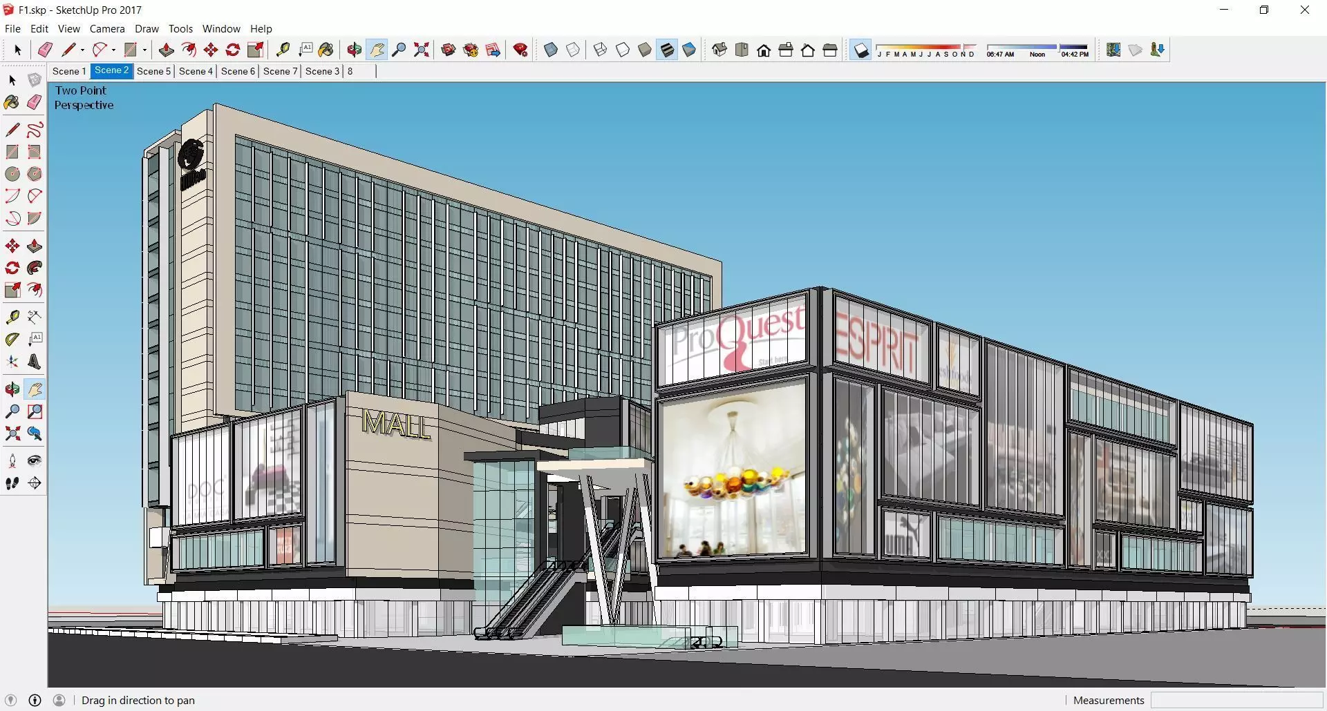 Sketchup Commercial Office Complex F1 3D model | CGTrader