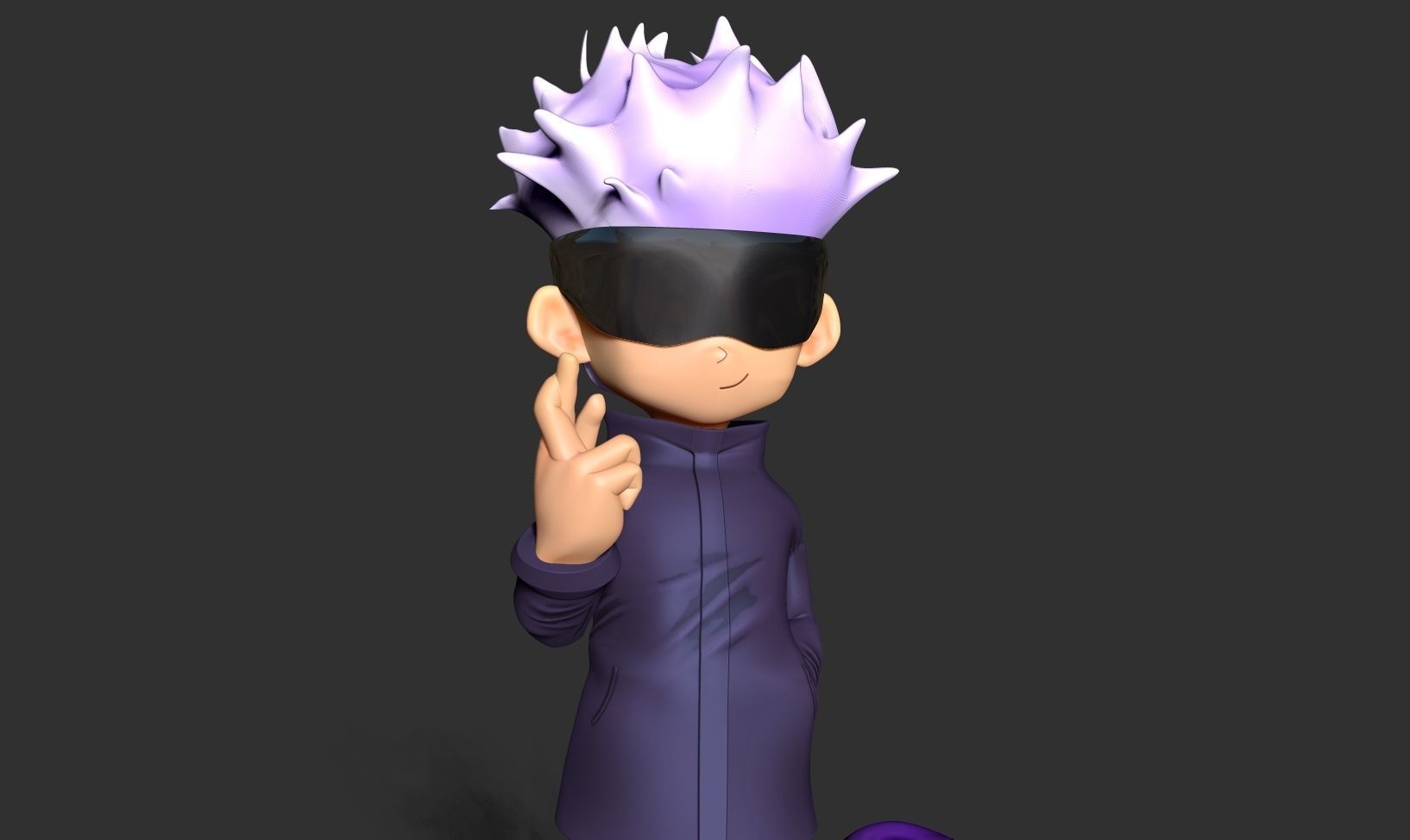 Satoru Gojo chibi 3D print model_8