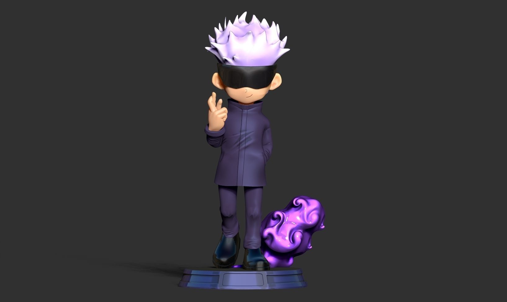 Satoru Gojo chibi 3D print model_10