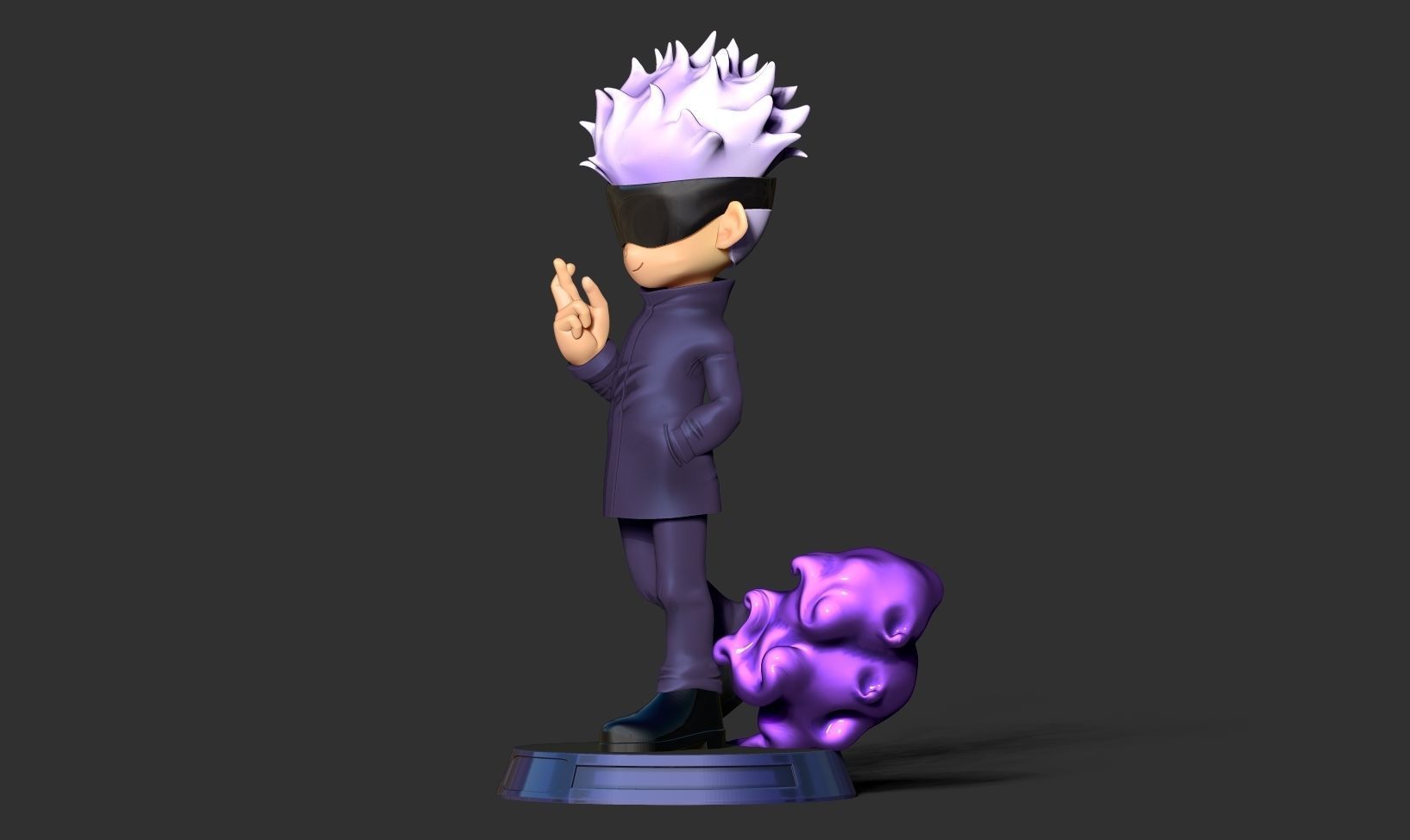 Satoru Gojo chibi 3D print model_12