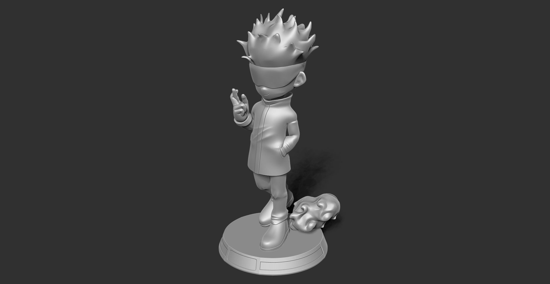 Satoru Gojo chibi 3D print model_19