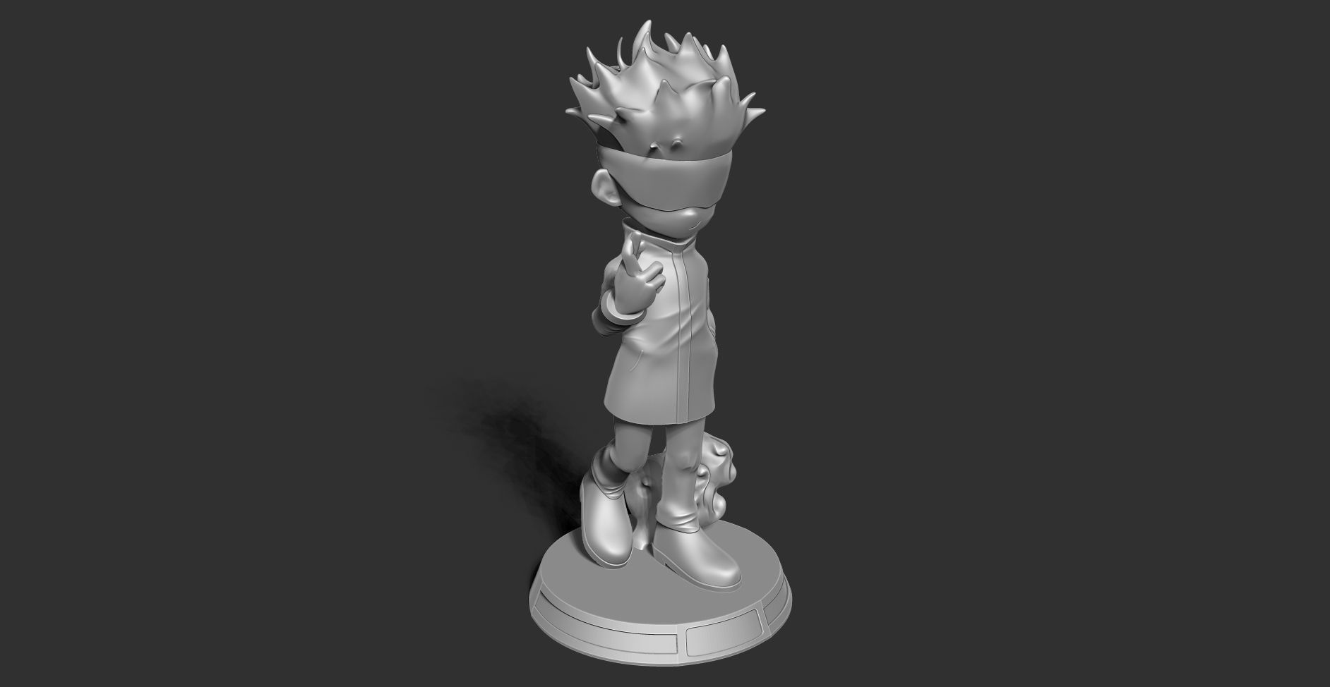 Satoru Gojo chibi 3D print model_17