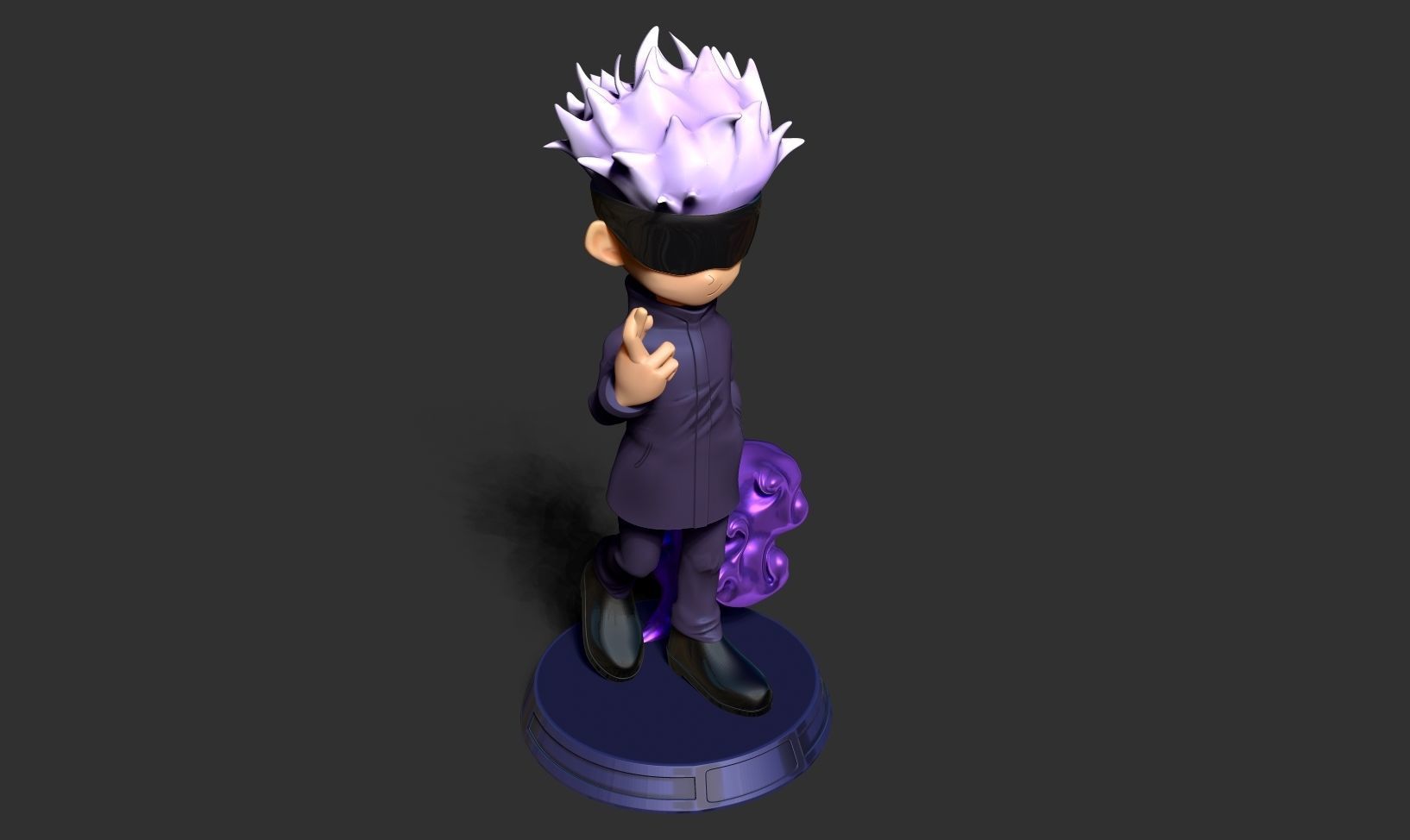 Satoru Gojo chibi 3D print model_16