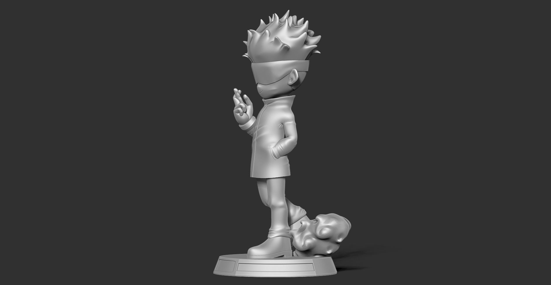 Satoru Gojo chibi 3D print model_13