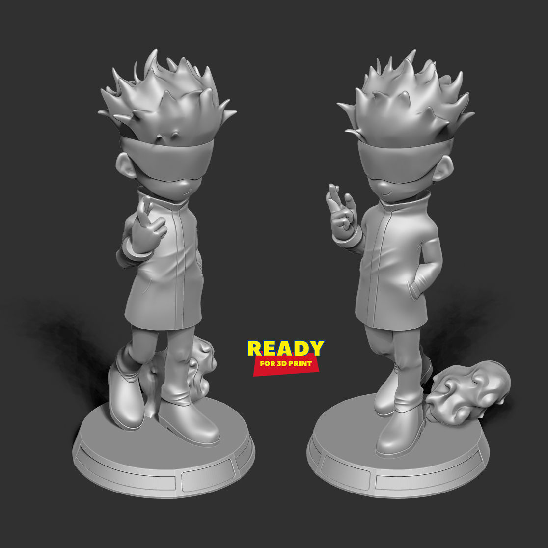 Satoru Gojo chibi 3D print model_6