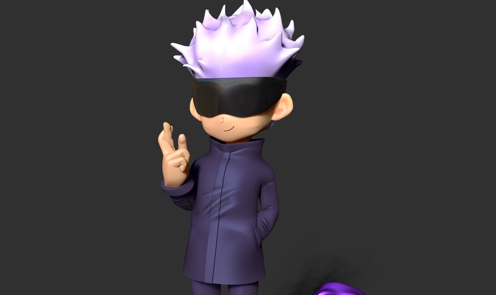 Satoru Gojo chibi 3D print model_7