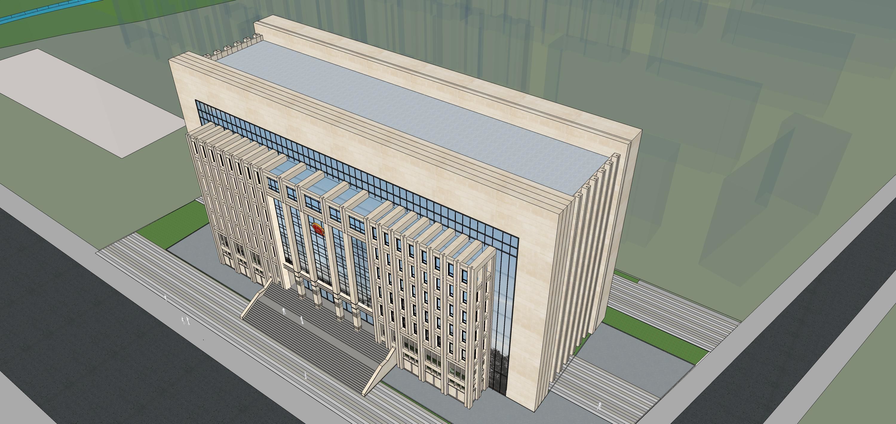 Sketchup Office Building F3 3D model_7