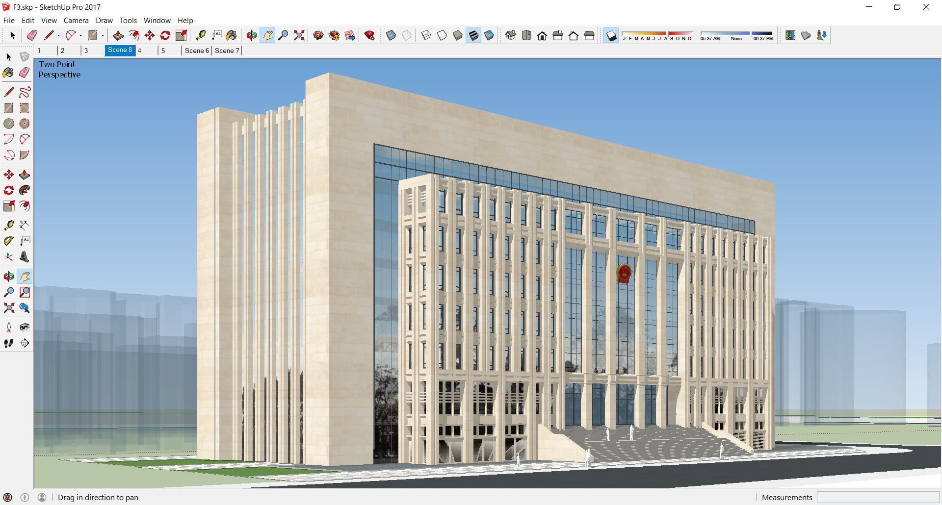 Sketchup Office Building F3 3D model_2