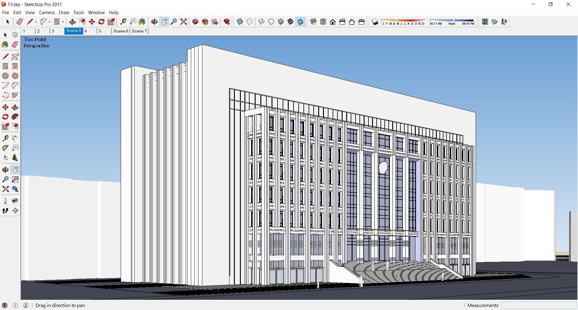 Sketchup Office Building F3 3D model_1