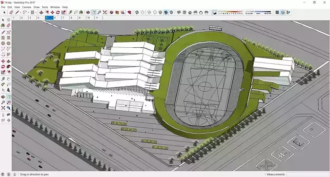 Sketchup Sport Building F4