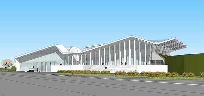 Sketchup Sport Building F4 3D model 5