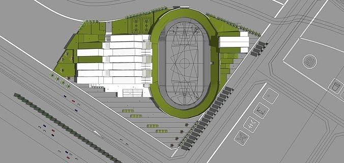 Sketchup Sport Building F4 3D model 4