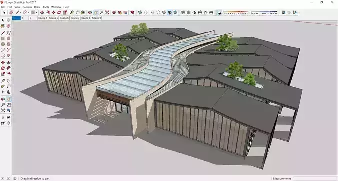 Sketchup Building F5 Free 3D model