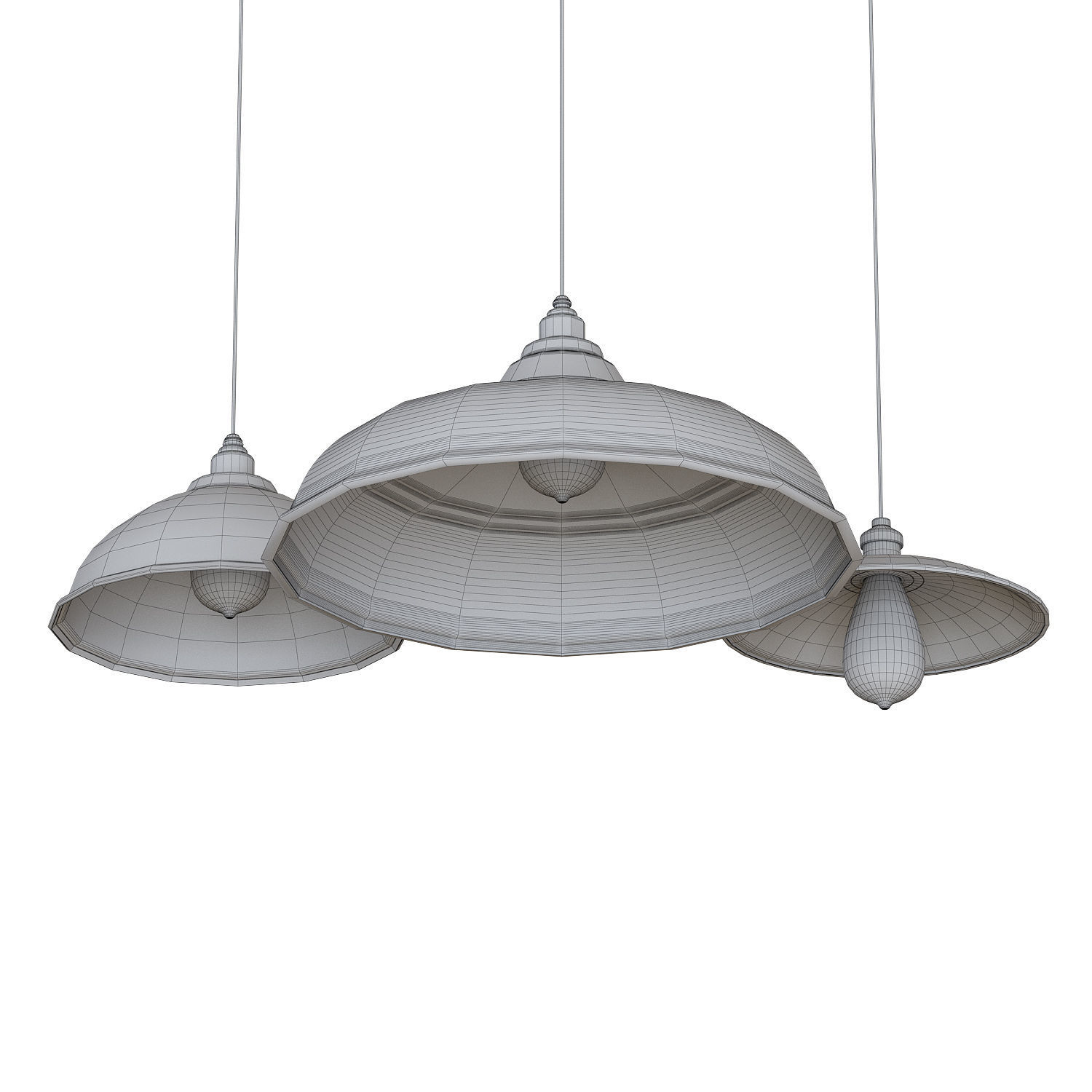 Multi-Light Low-poly 3D model_4