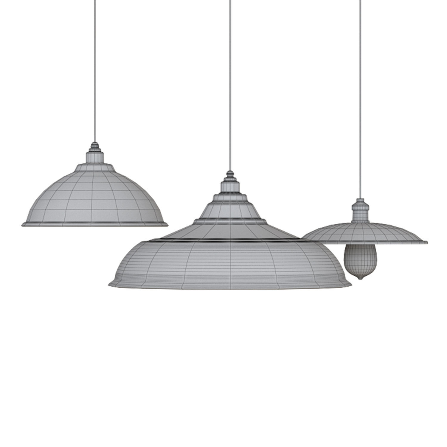 Multi-Light Low-poly 3D model_5