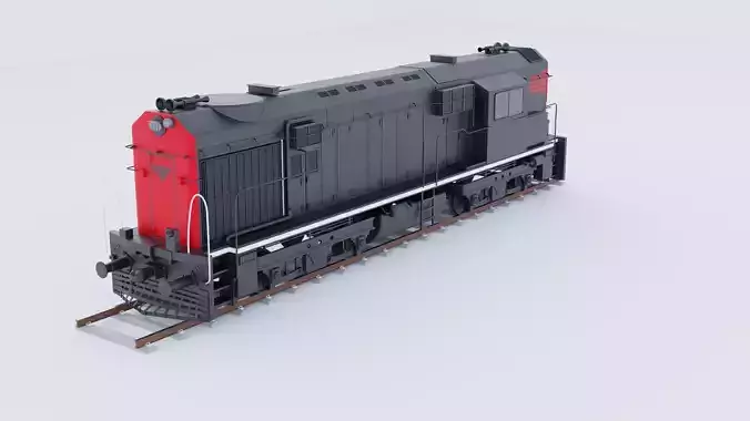 3d Indian Locomotive Train Engine Model
