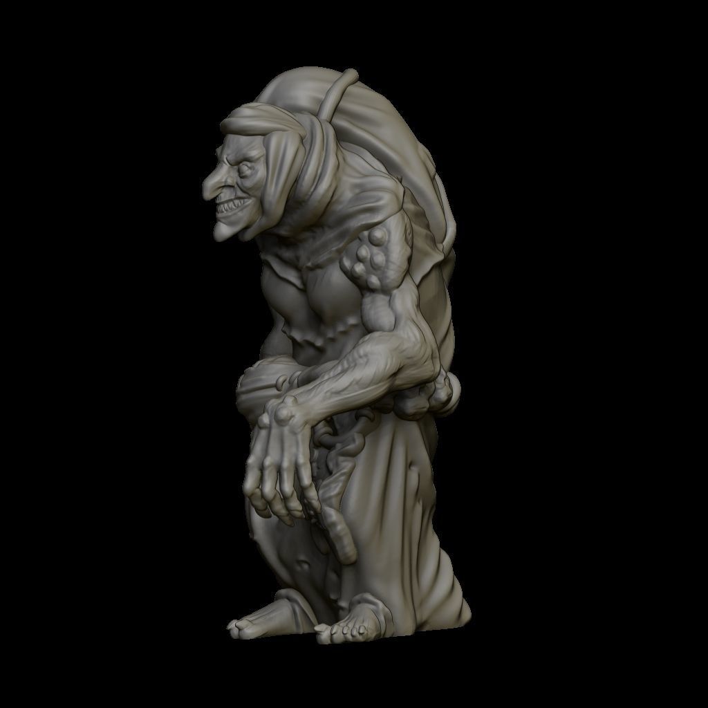 Hag Fantasy Creature 3D print model_2