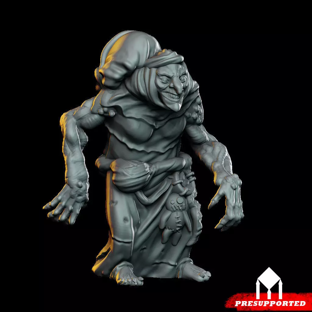 Hag Fantasy Creature 3D print model_0