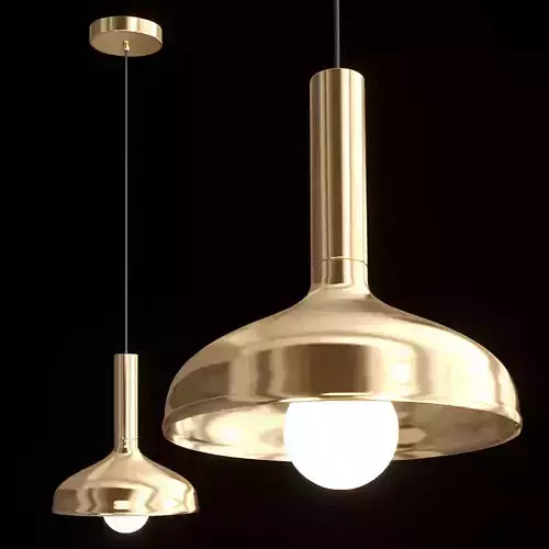 LUCIO two gold pendant lights