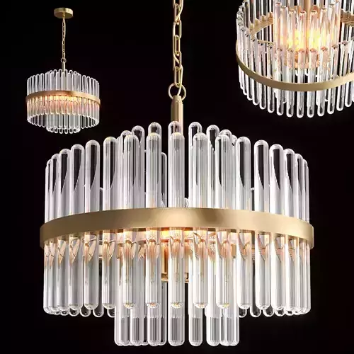  Q - S Gold Modern Crystal Chandelier