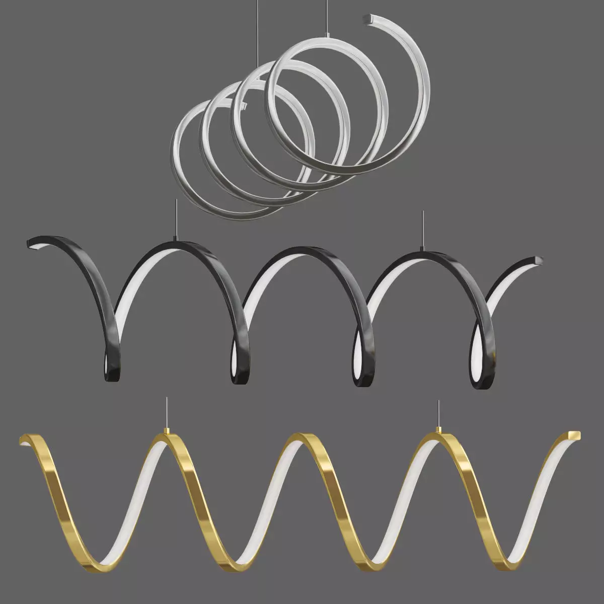 Synergy Linear Pendant 3D model