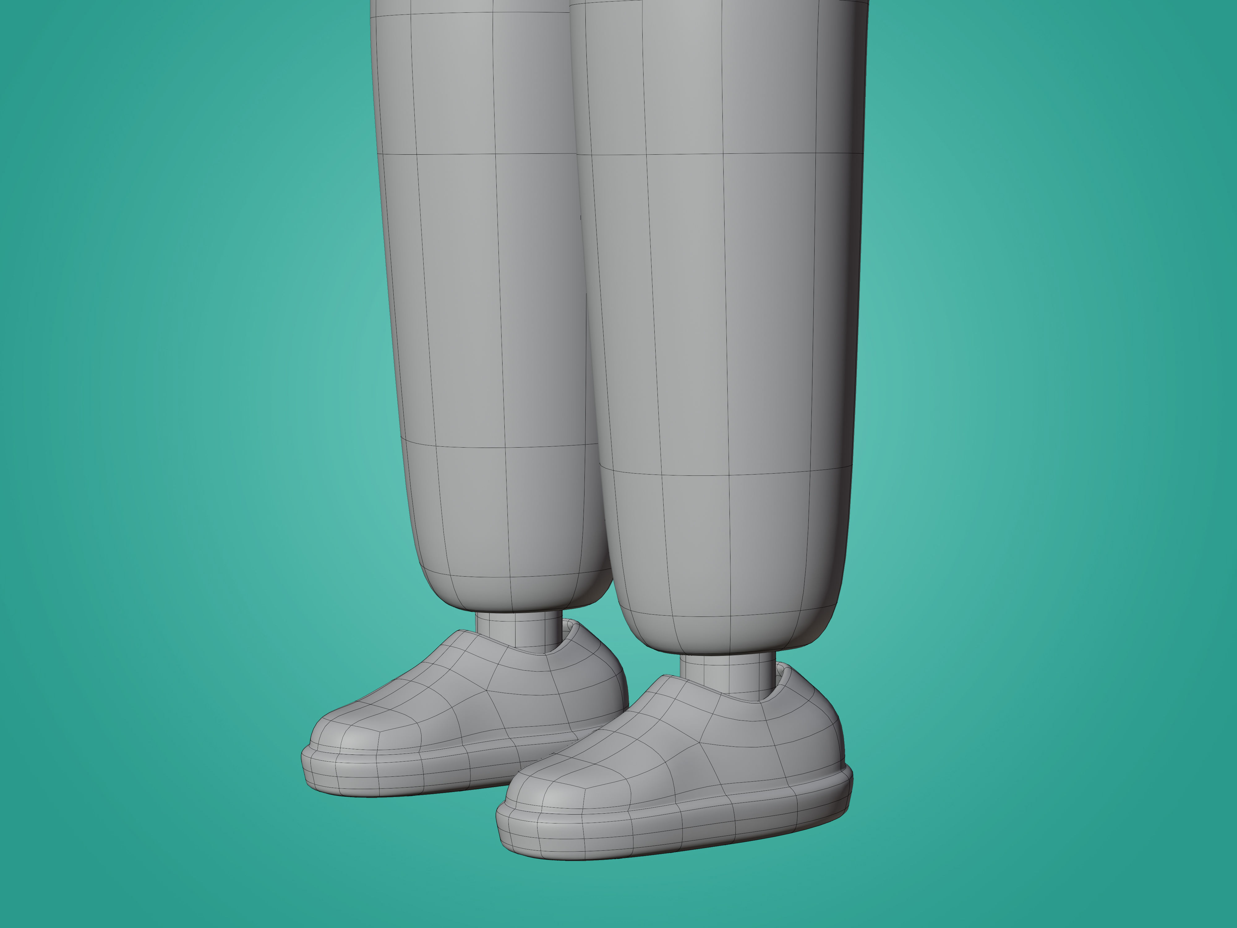 Physician Character Cartoon Minimal style 3D model_31