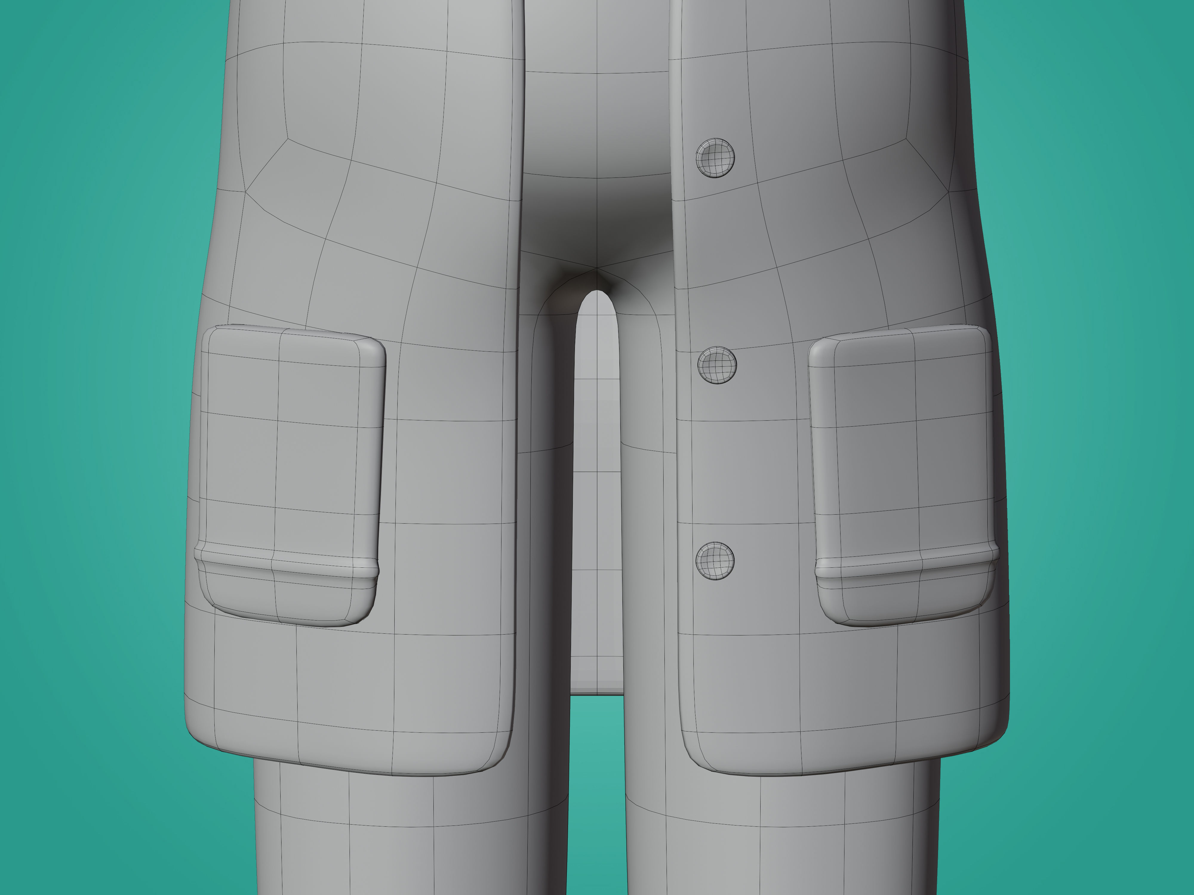 Physician Character Cartoon Minimal style 3D model_28