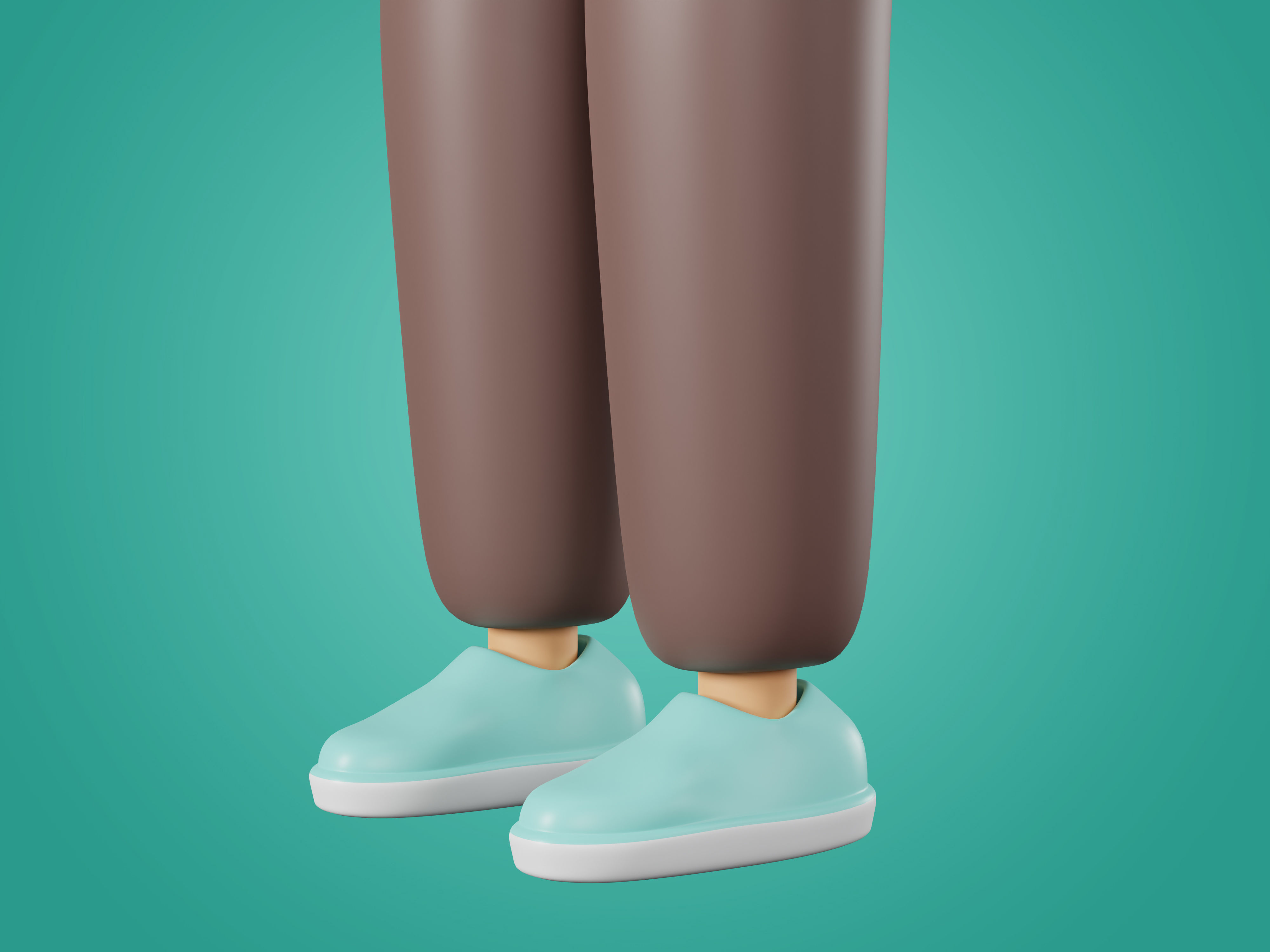 Physician Character Cartoon Minimal style 3D model_16