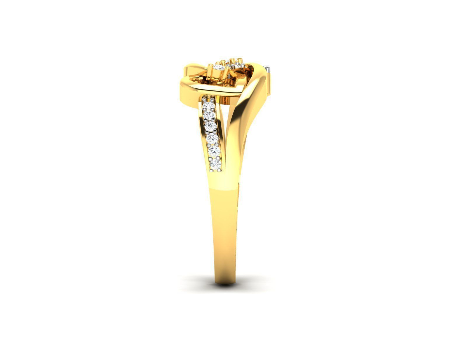 Women Heart Ring 3dm STL OBJ FBX Render Details 3D print model_8