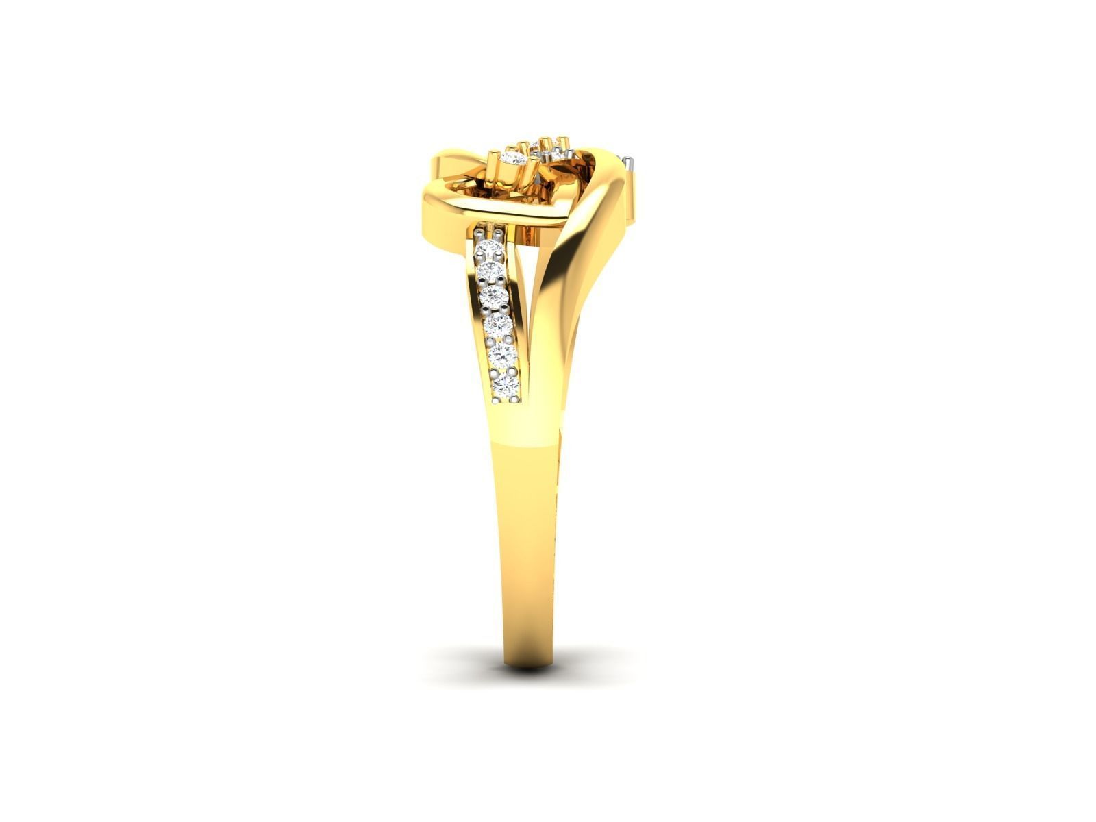 Women Heart Ring 3dm STL OBJ FBX Render Details 3D print model_7