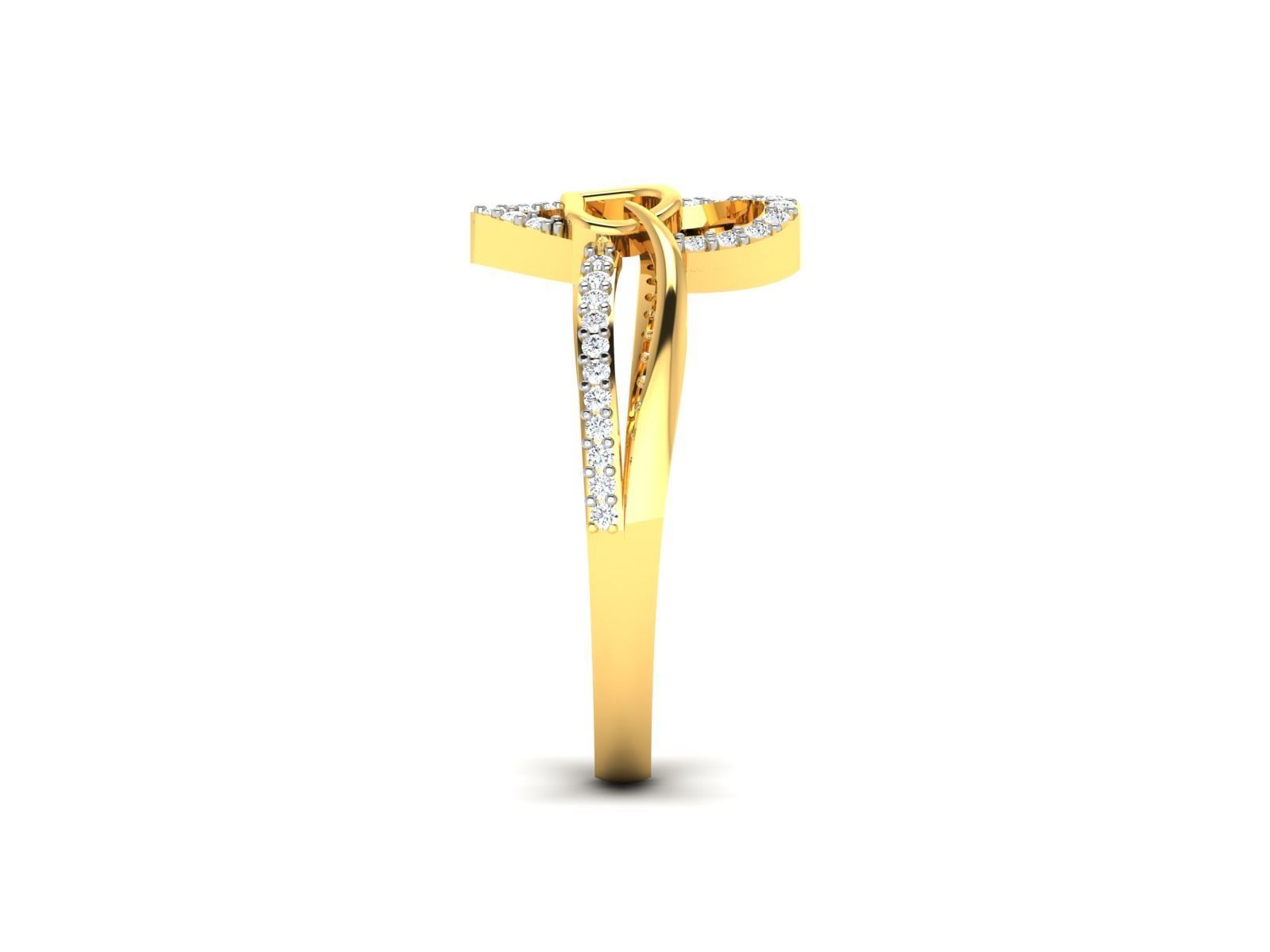 Women Heart Ring 3dm STL OBJ FBX Render Details 3D print model_7