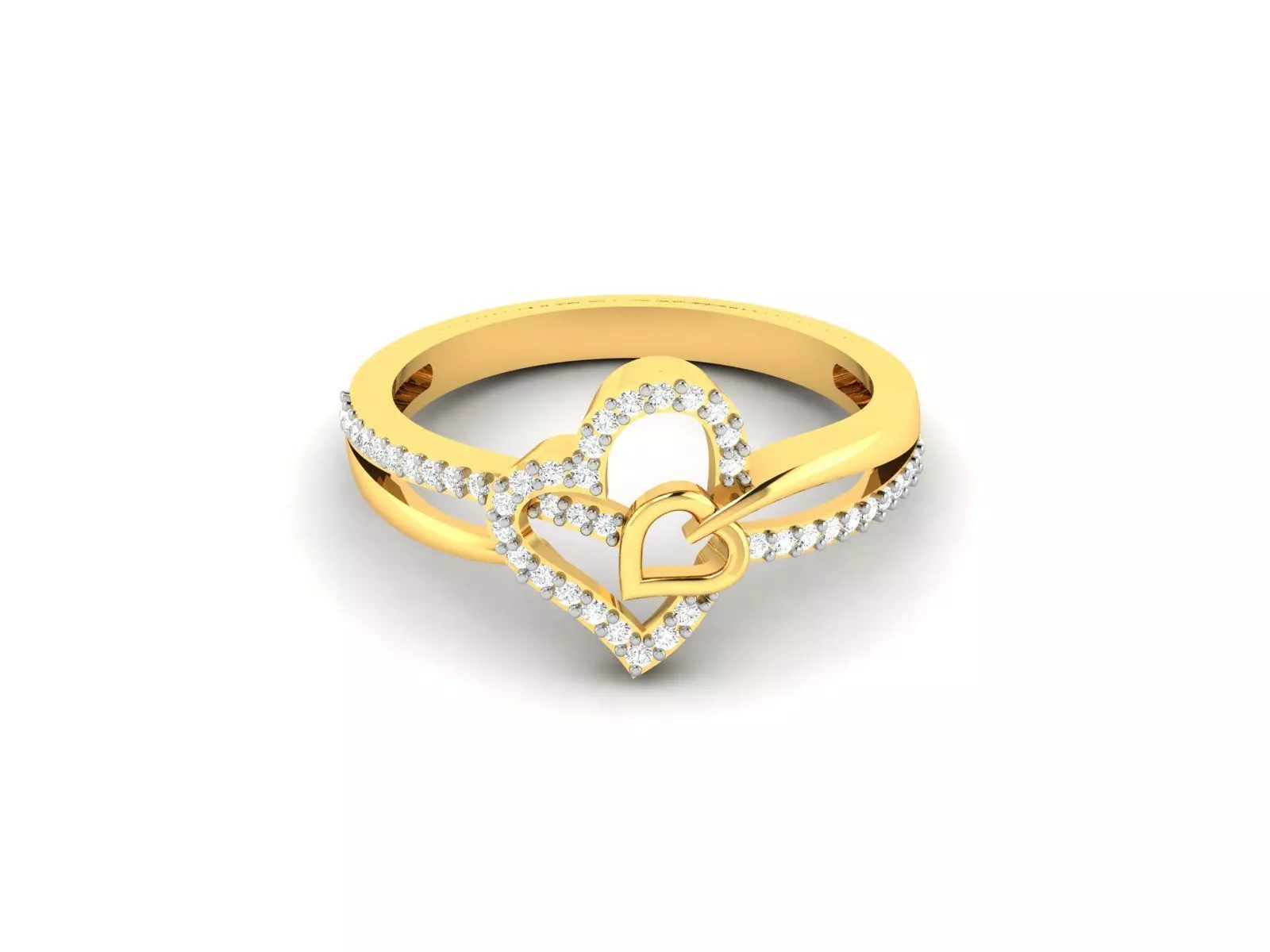 Women Heart Ring 3dm STL OBJ FBX Render Details 3D print model_0