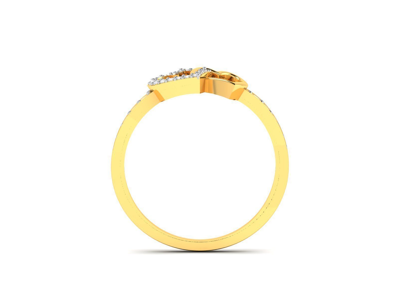Women Heart Ring 3dm STL OBJ FBX Render Details 3D print model_3