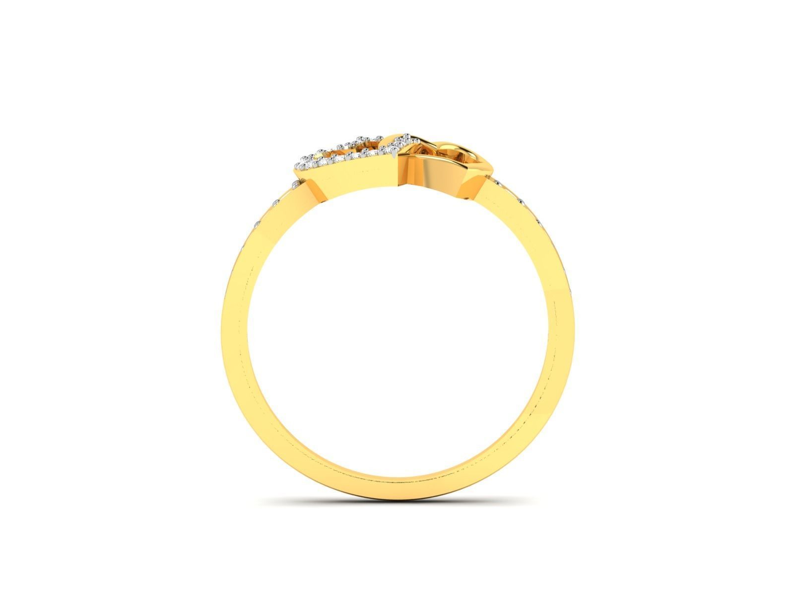 Women Heart Ring 3dm STL OBJ FBX Render Details 3D print model_2