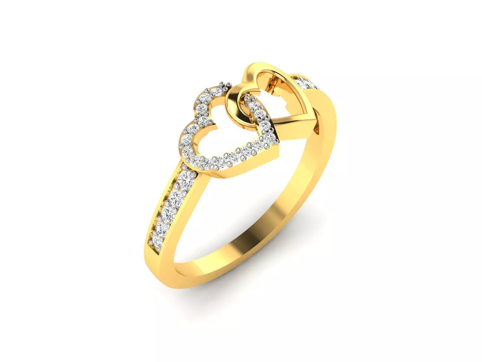 Women Heart Ring 3dm STL OBJ FBX Render Details 3D print model_0