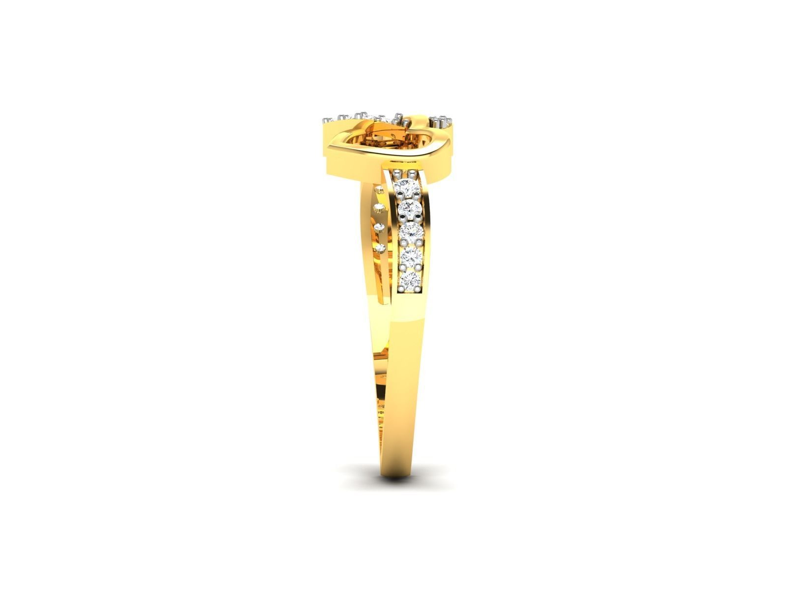Women Heart Ring 3dm STL OBJ FBX Render Details 3D print model_5