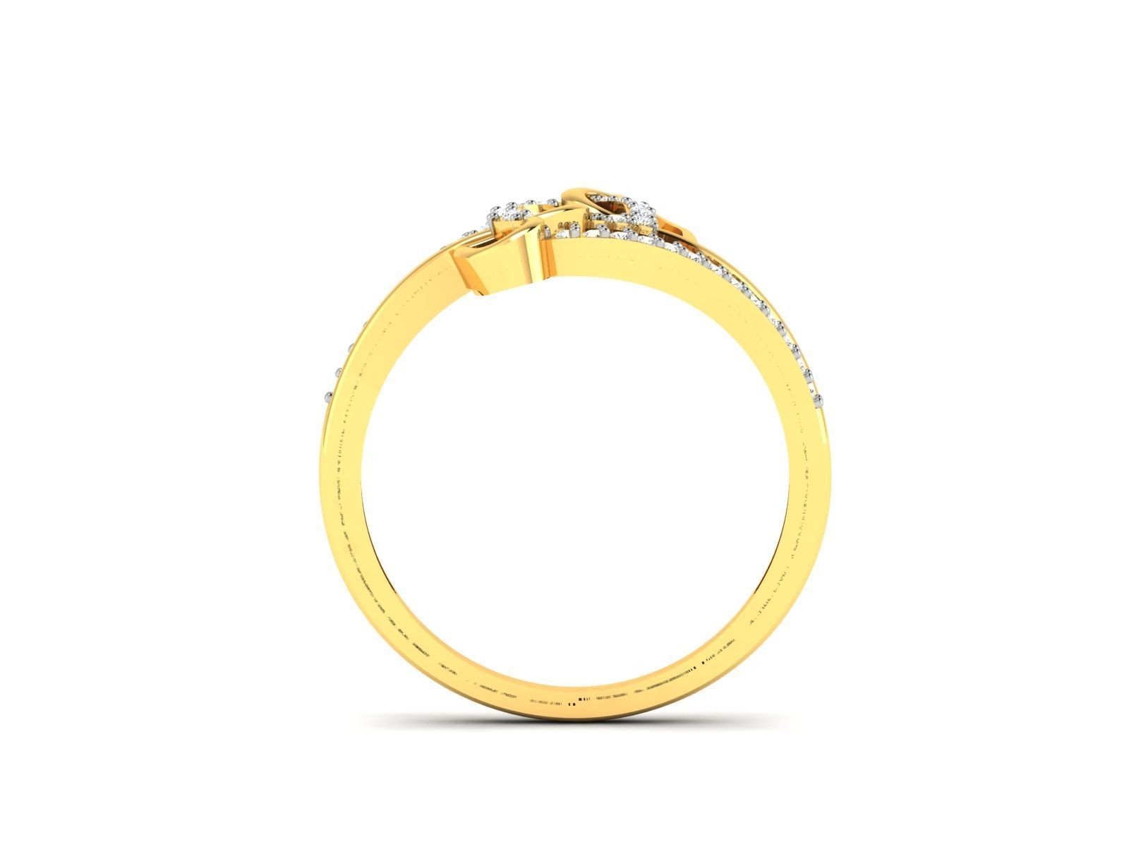 Women Heart Ring 3dm STL OBJ FBX Render Details 3D print model_5