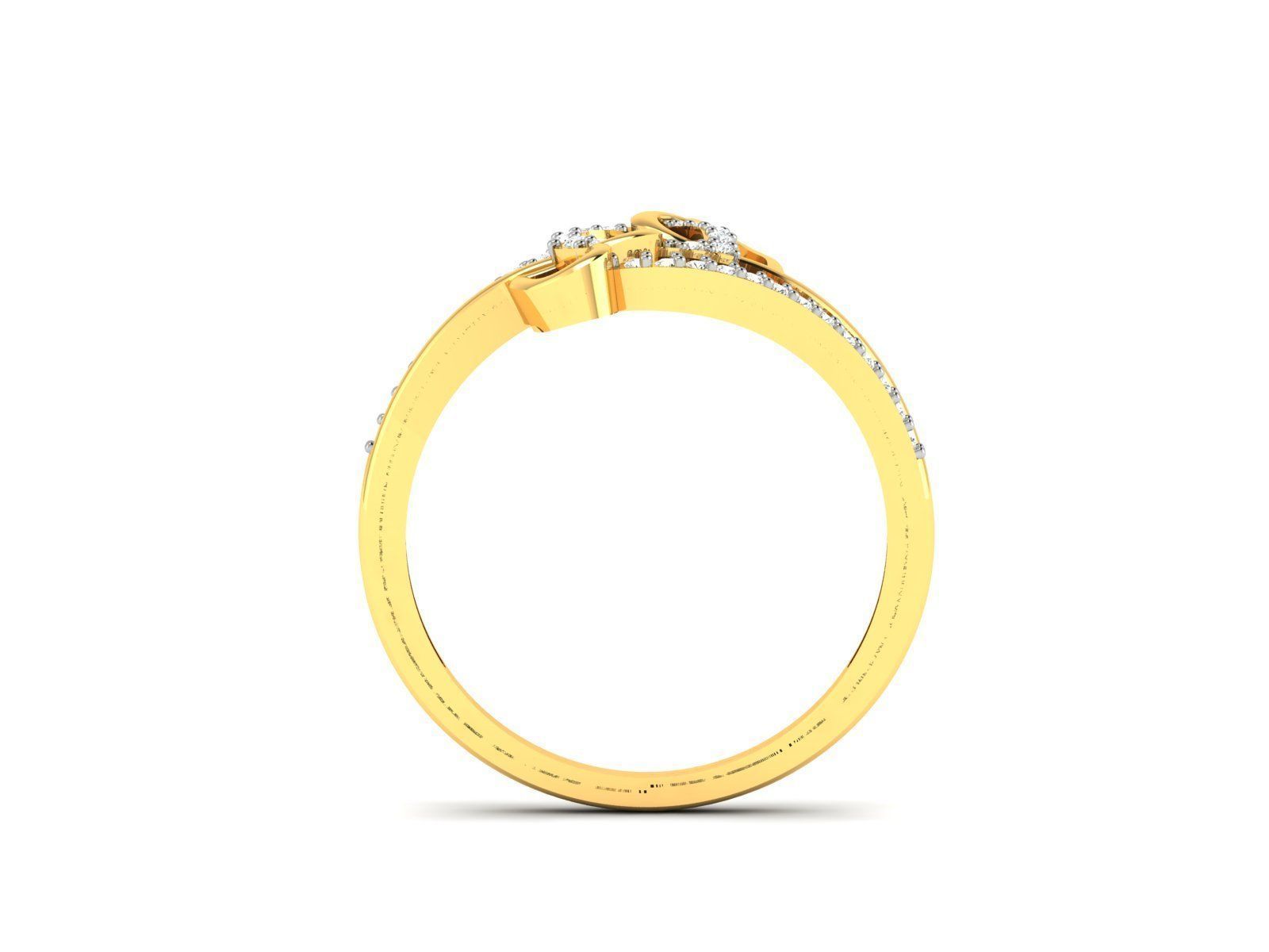 Women Heart Ring 3dm STL OBJ FBX Render Details 3D print model_4