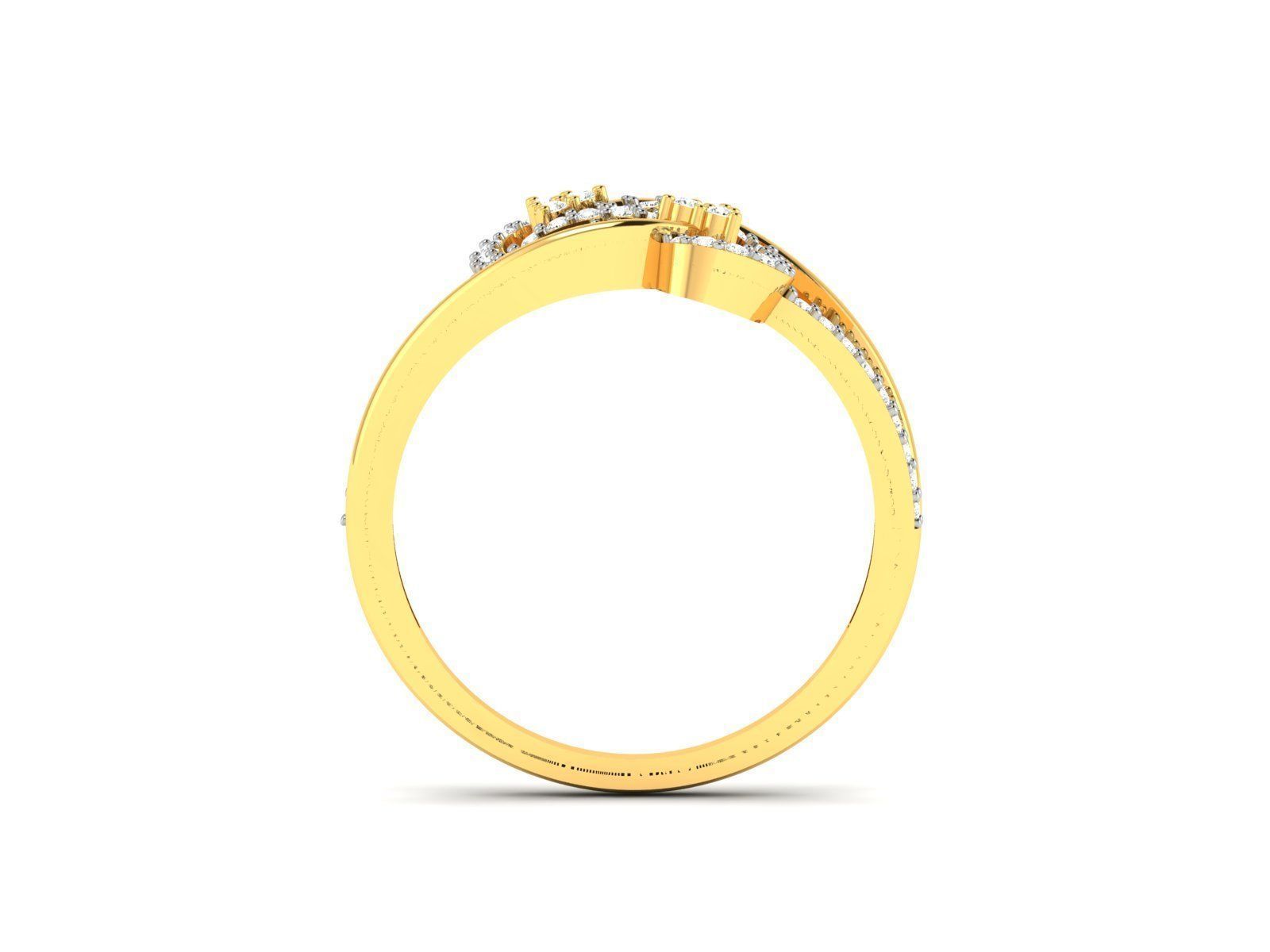 Women Heart Ring 3dm STL OBJ FBX Render Details 3D print model_5