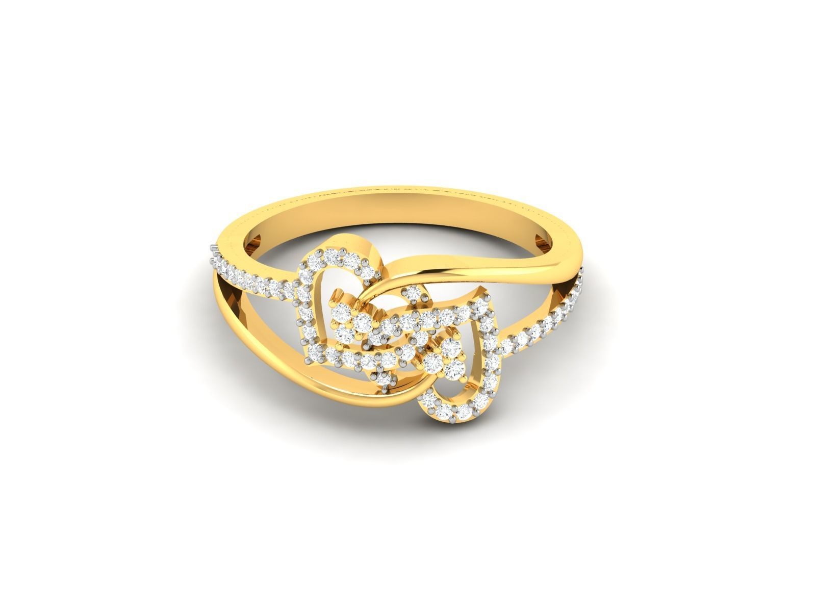 Women Heart Ring 3dm STL OBJ FBX Render Details 3D print model_3