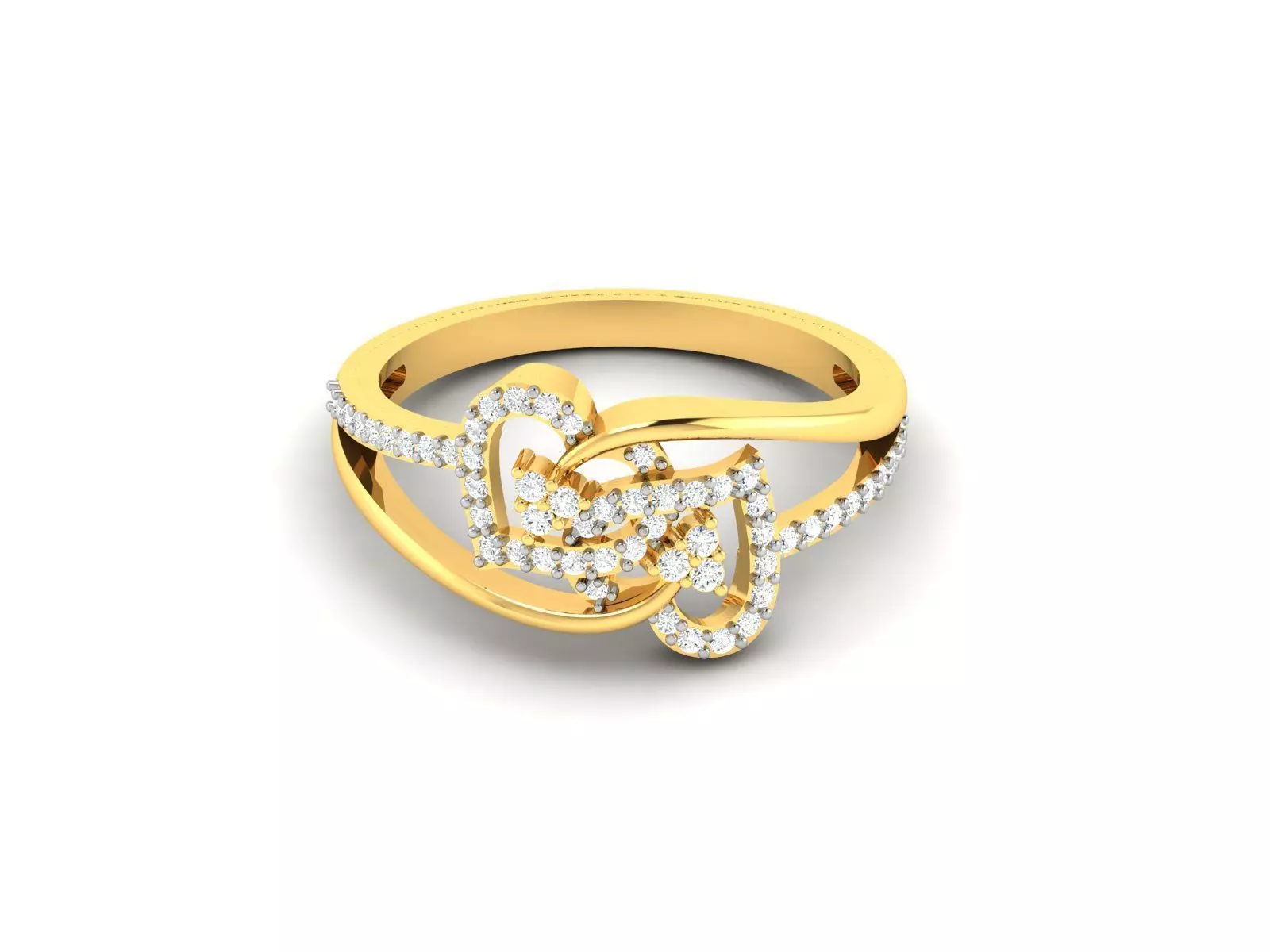 Women Heart Ring 3dm STL OBJ FBX Render Details 3D print model_0