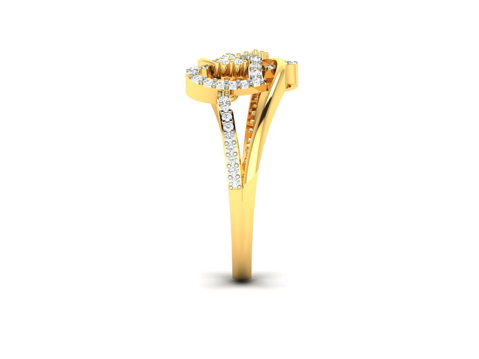 Women Heart Ring 3dm STL OBJ FBX Render Details 3D print model_8