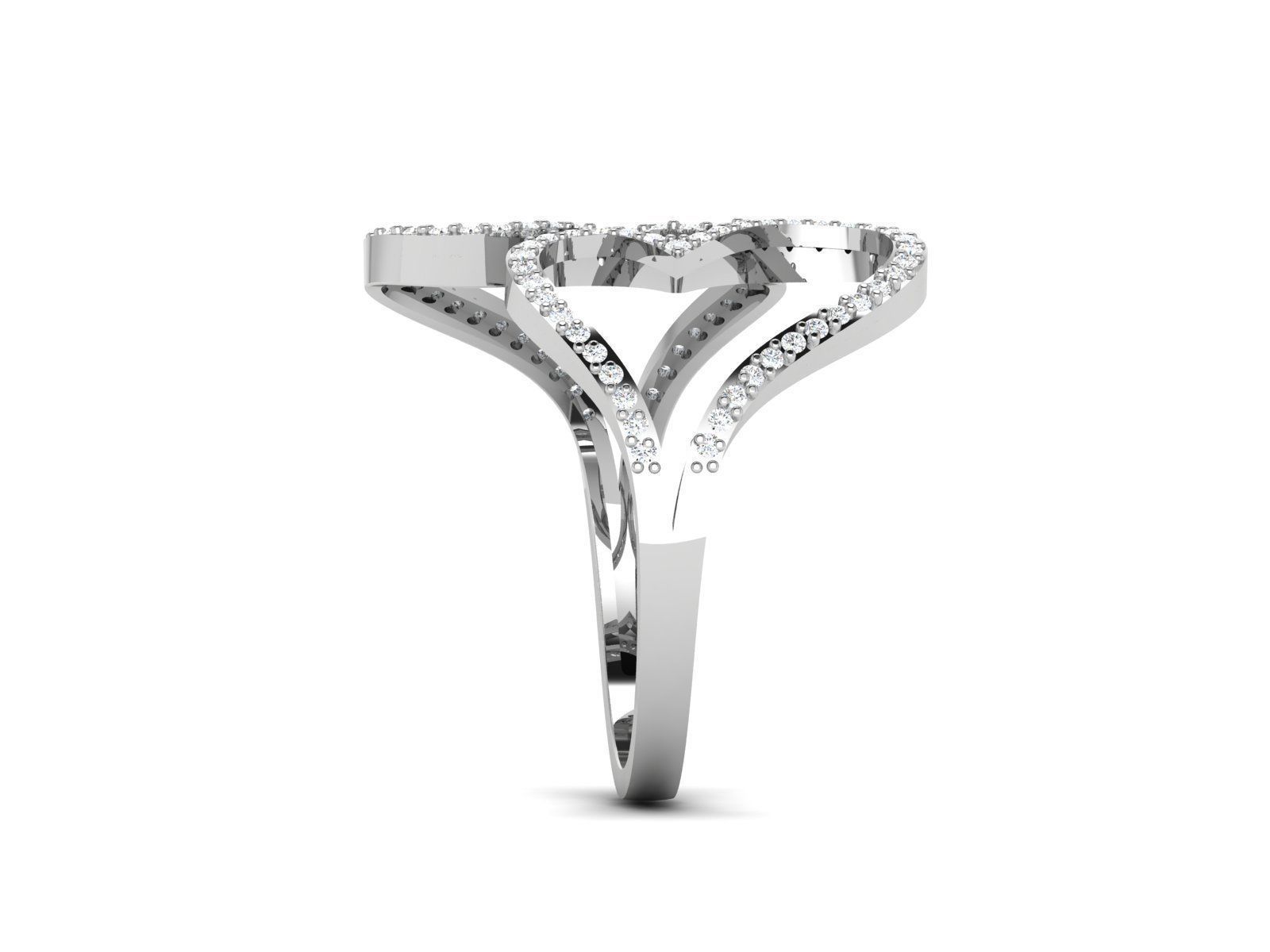 Women Heart Ring 3dm STL OBJ FBX Render Details 3D print model_6