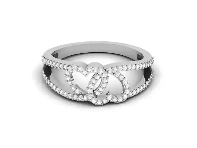 Women Heart Ring 3dm STL OBJ FBX Render Details 3D print model