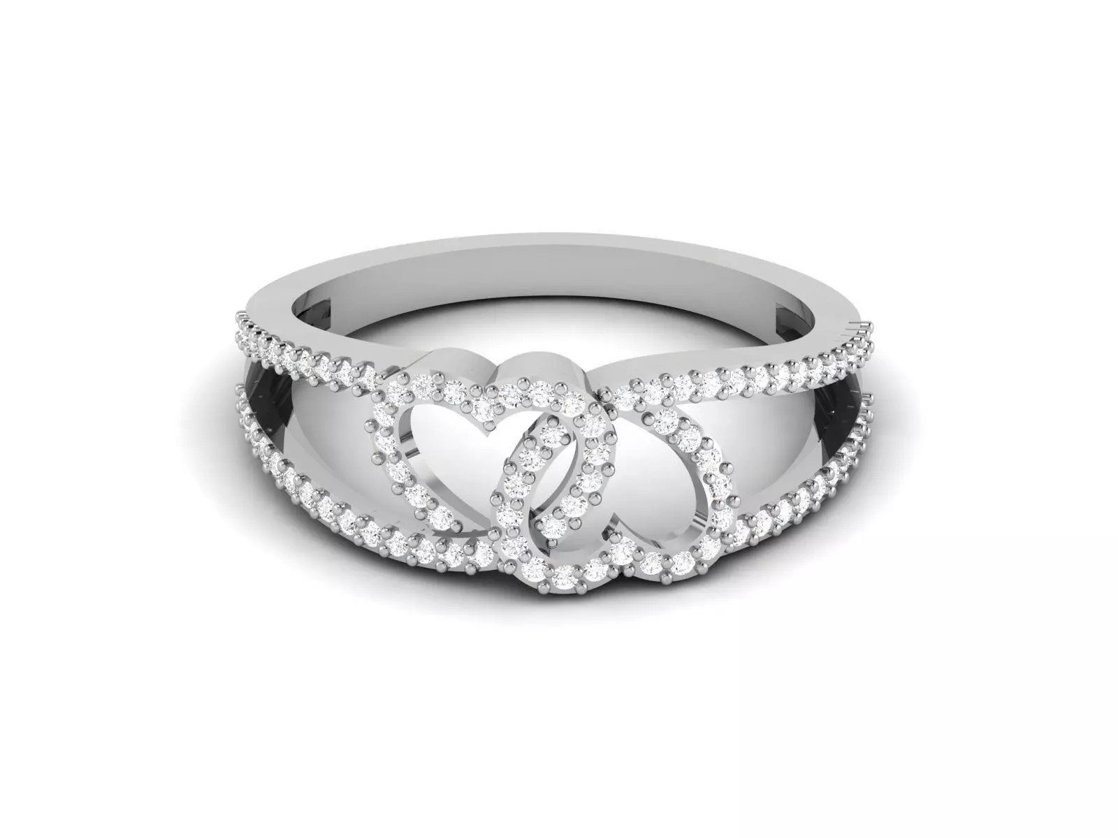 Women Heart Ring 3dm STL OBJ FBX Render Details 3D print model_0