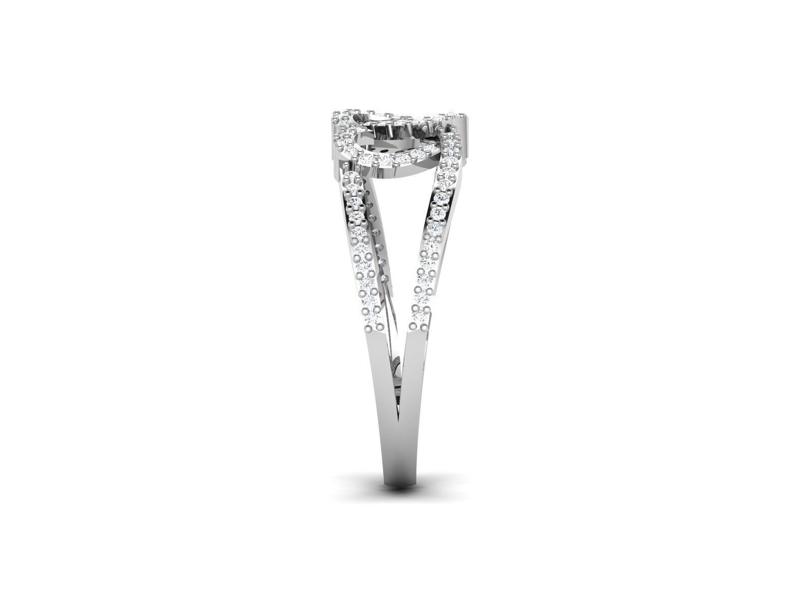Women Heart Ring 3dm STL OBJ FBX Render Details 3D print model_7