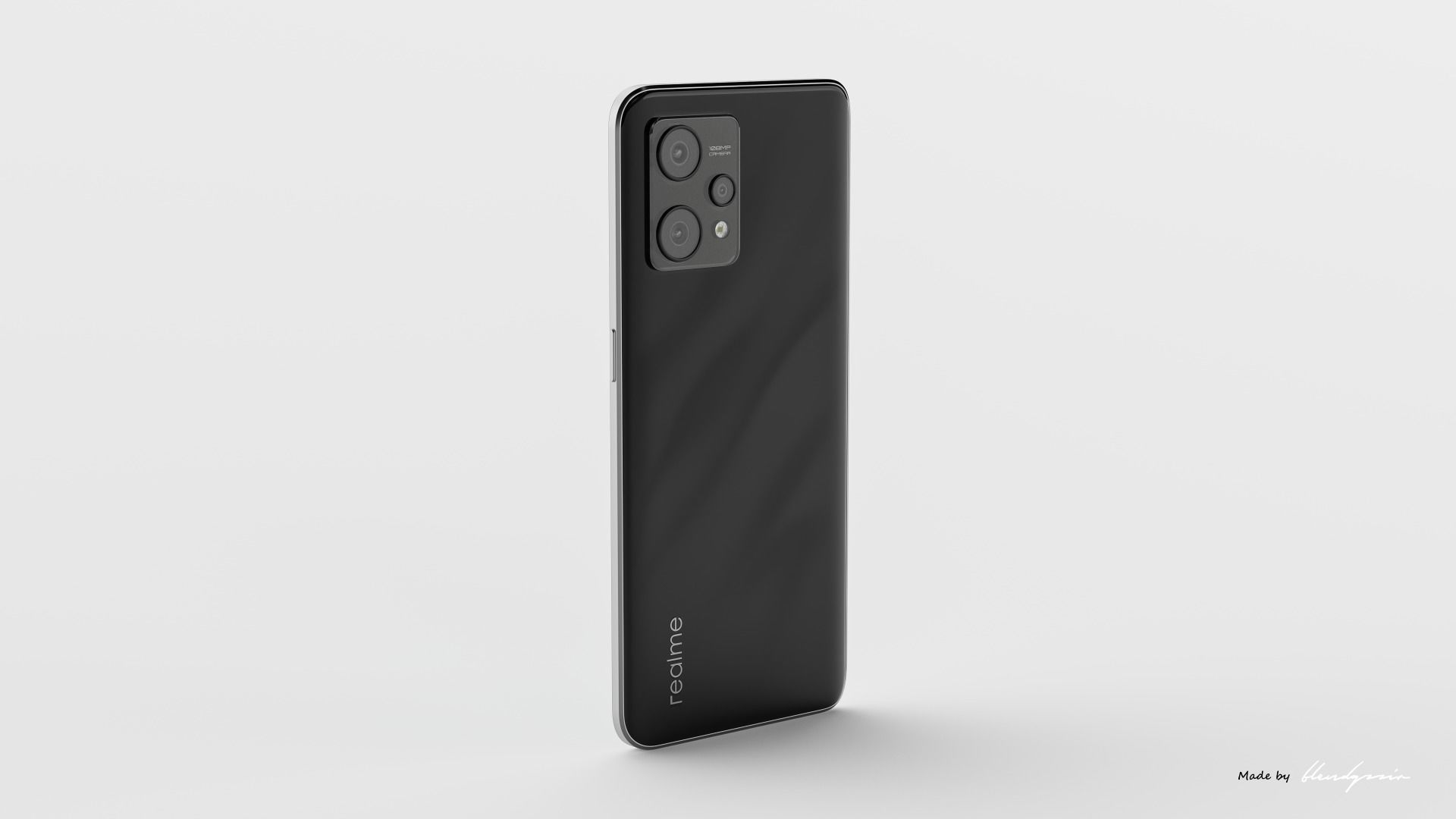 REALME 9 huawei pro in gold 3D model_4