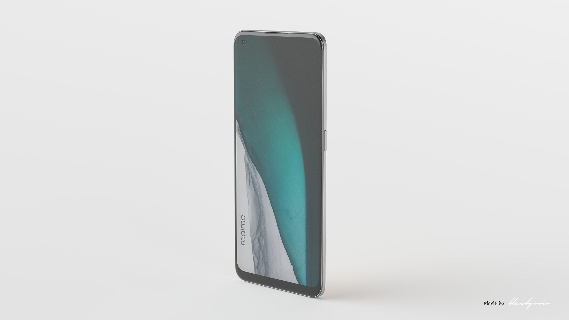 REALME 9 huawei pro in gold 3D model_1